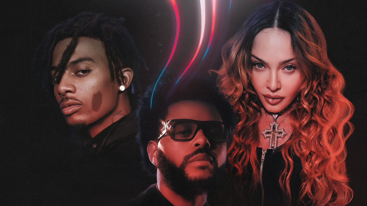 Madonna collaborated with The Weeknd and Playboi Carti on their track "Popular."