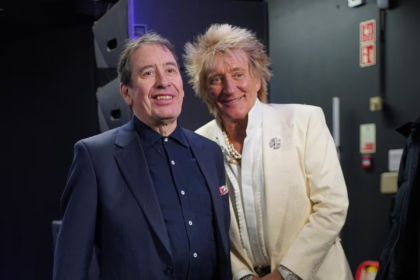 Rod Stewart and Jools Holland's cover collection is poised to take the top spot on the UK charts.